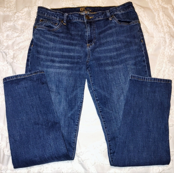Kut From the Kloth Kay Boyfriend Straight Leg Jeans Size 12 - Picture 2 of 10